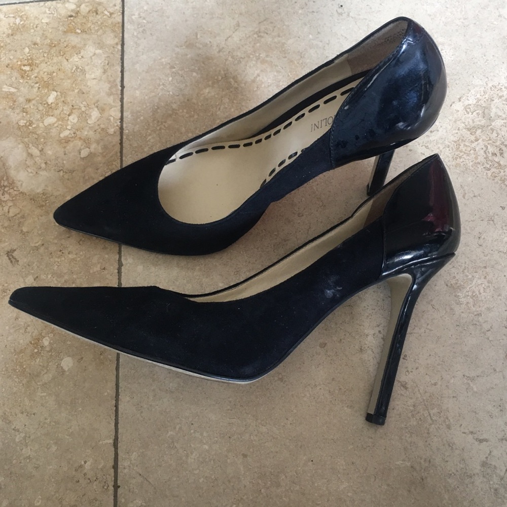 Enzo Angiolini black pointed toe heel size 9